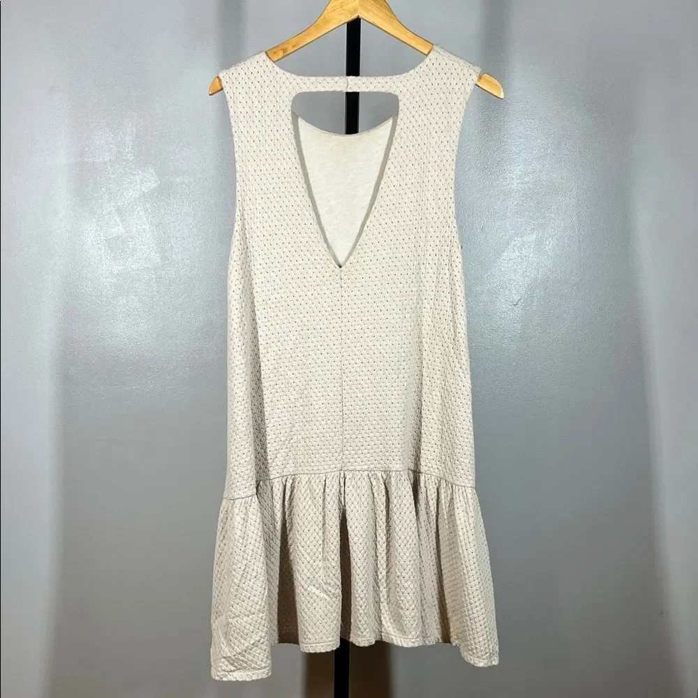 Free People Cream Sleeveless Dress